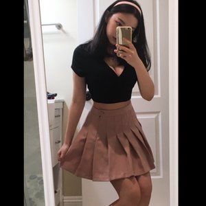 Forever 21 Dusty Rose Pleated Skirt  🎀